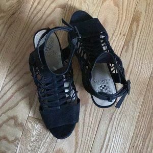 Vince Camuto cage style sandal with 3” heel